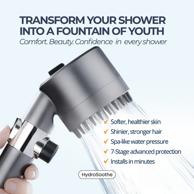 HydroSoothe - Pressure Boosting Filtered Showerhead