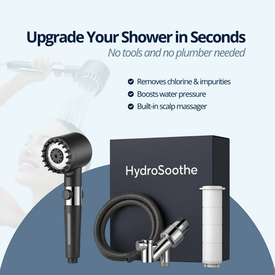 HydroSoothe - Pressure Boosting Filtered Showerhead