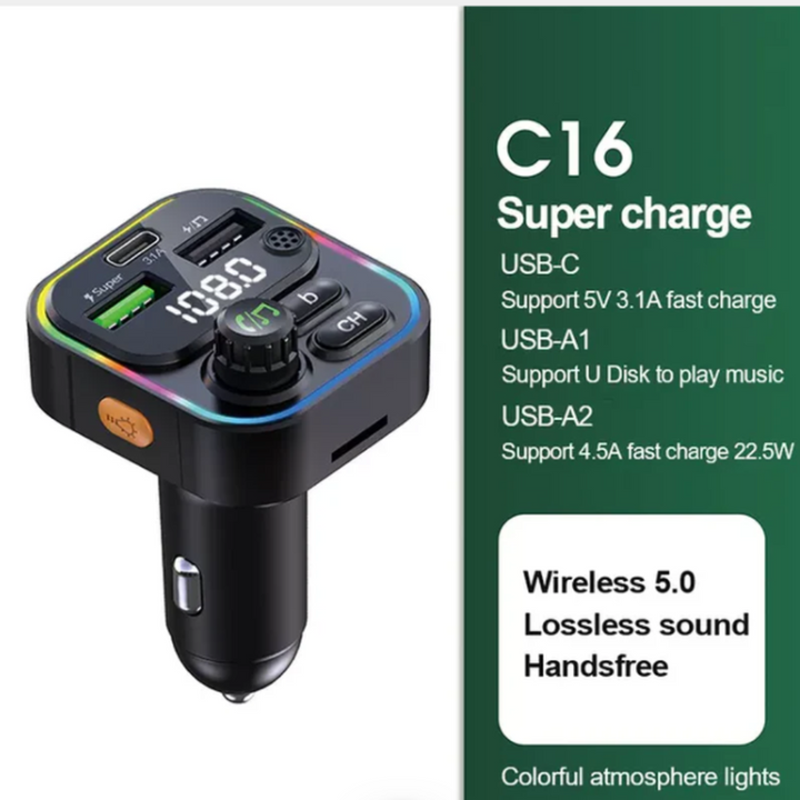 SpeedCharge - Bluetooth FM Transmitter