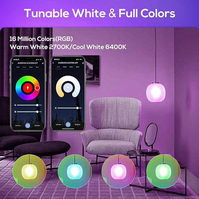 SmartBeam RGB LED Bulb – Dimmable, Remote-Controlled, E27 Socket