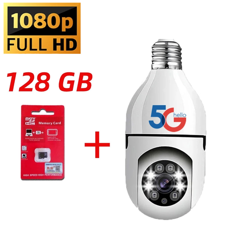SecureLight 5G – E27 Bulb WiFi Camera with Full-Color Night Vision