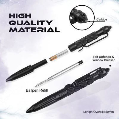 DefenseGrip Tactical Pen – Multi-Tool for Safety & Emergencies
