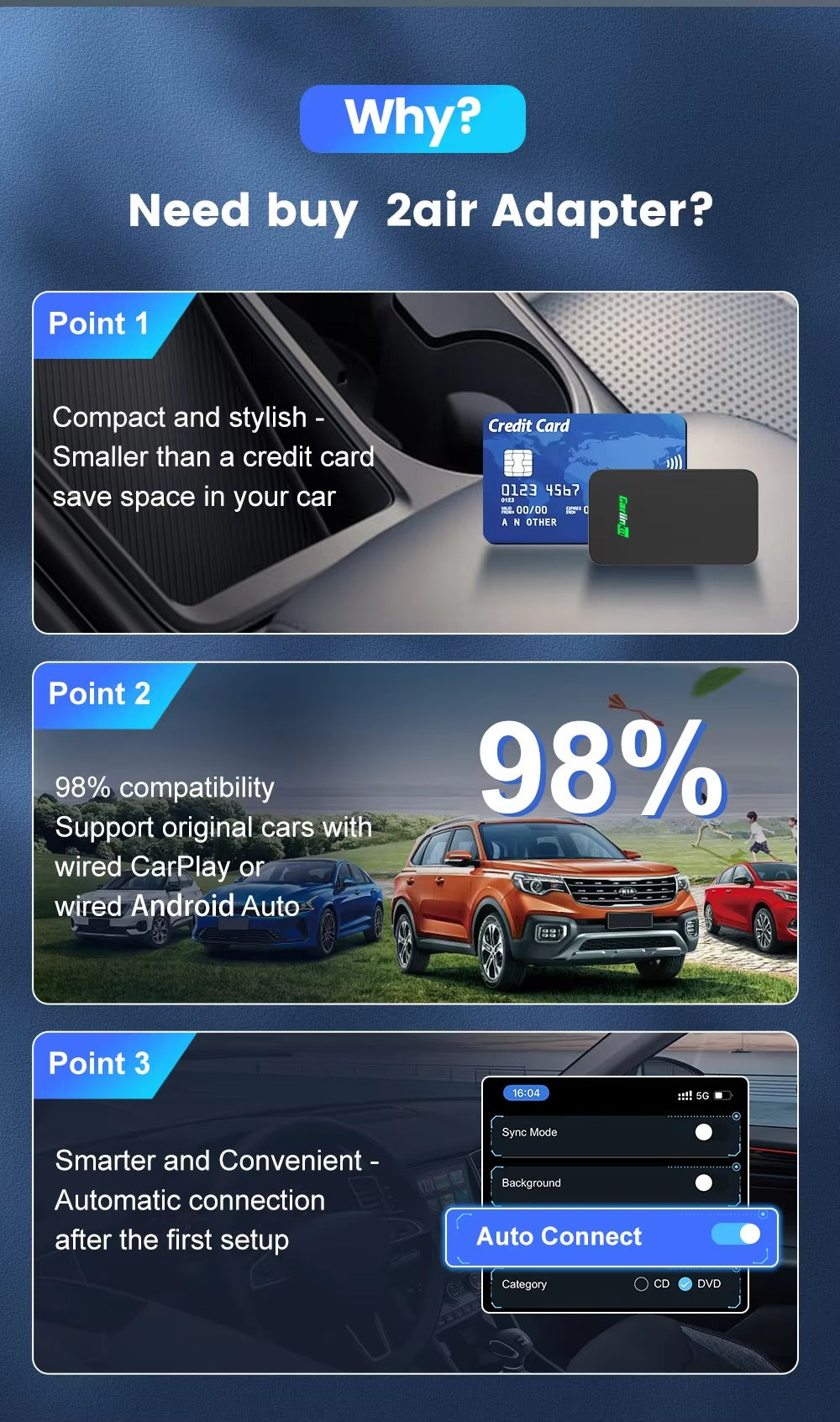 DriveLink - Wireless CarPlay &amp; Android Auto