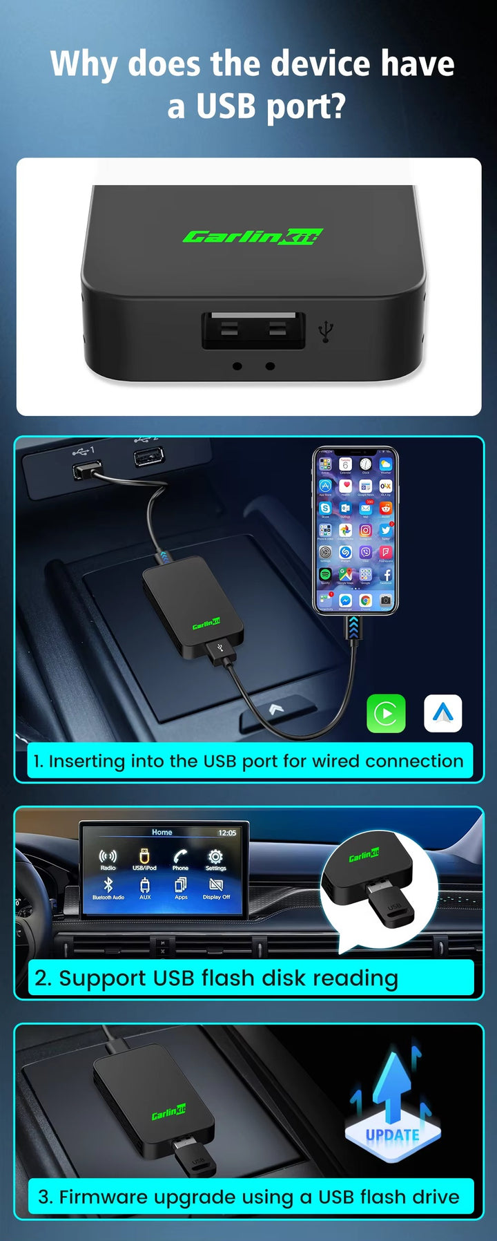 DriveLink - Wireless CarPlay &amp; Android Auto