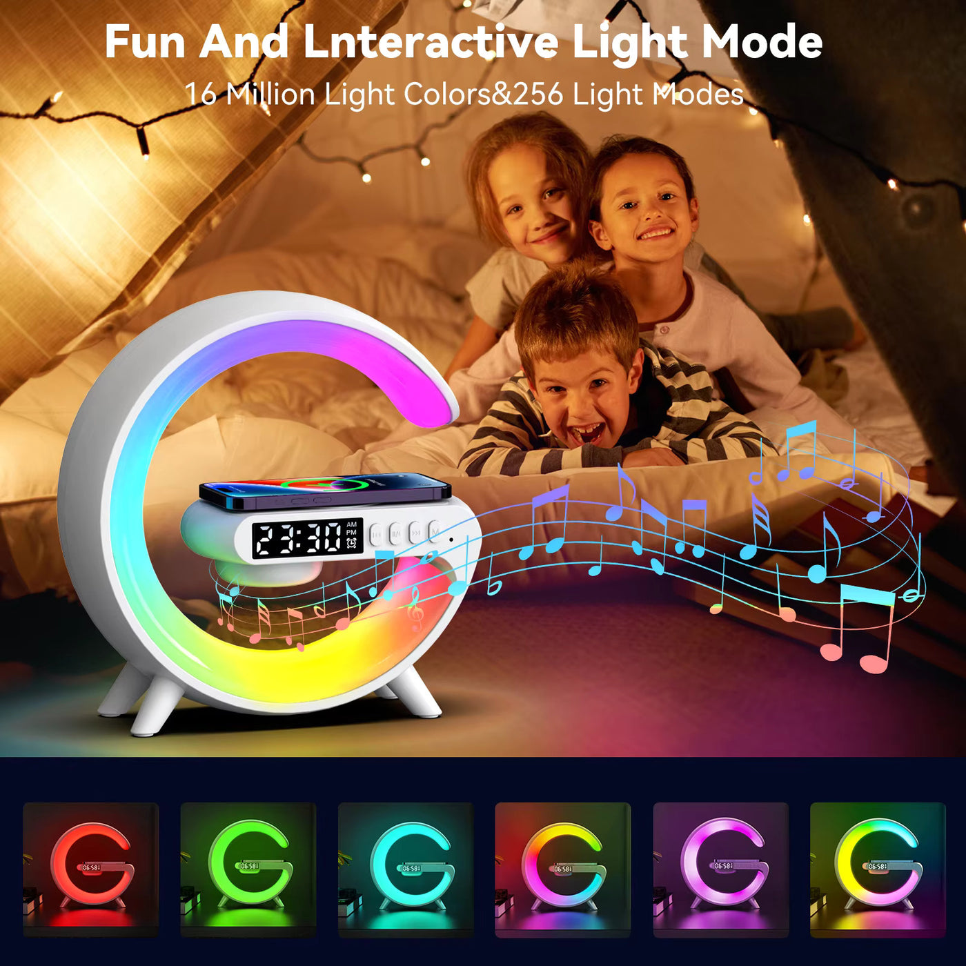 LumaWake Smart RGB - Desk Lamp with Wireless Speaker