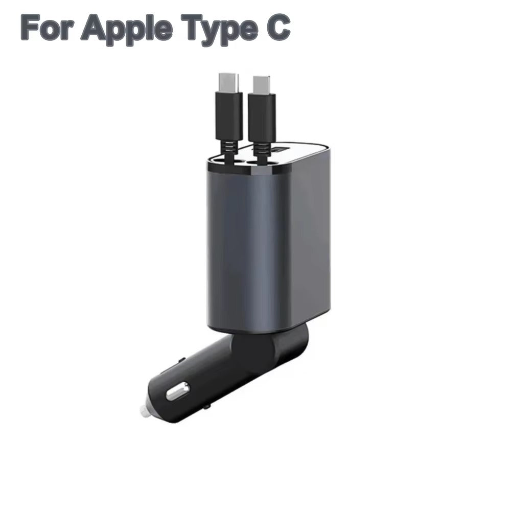 UltraCharge - Fast Car Charger with Retractable Cable