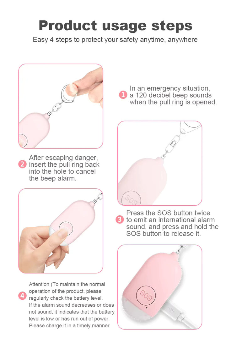SecureKey - Self-Defense Personal Safety Alarm