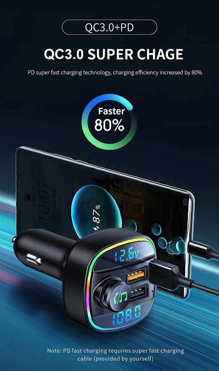 SpeedCharge - Bluetooth FM Transmitter