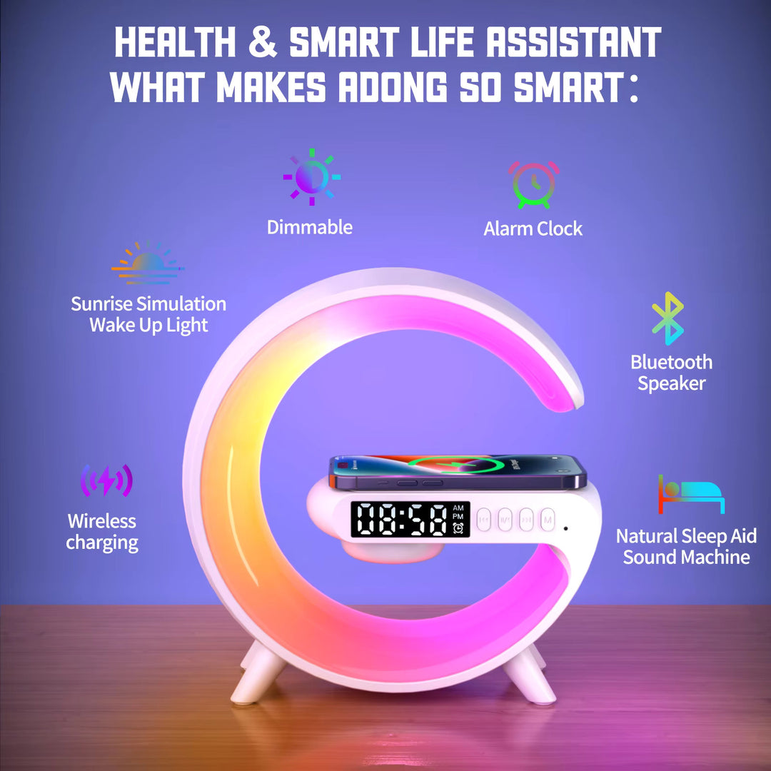 LumaWake Smart RGB - Desk Lamp with Wireless Speaker