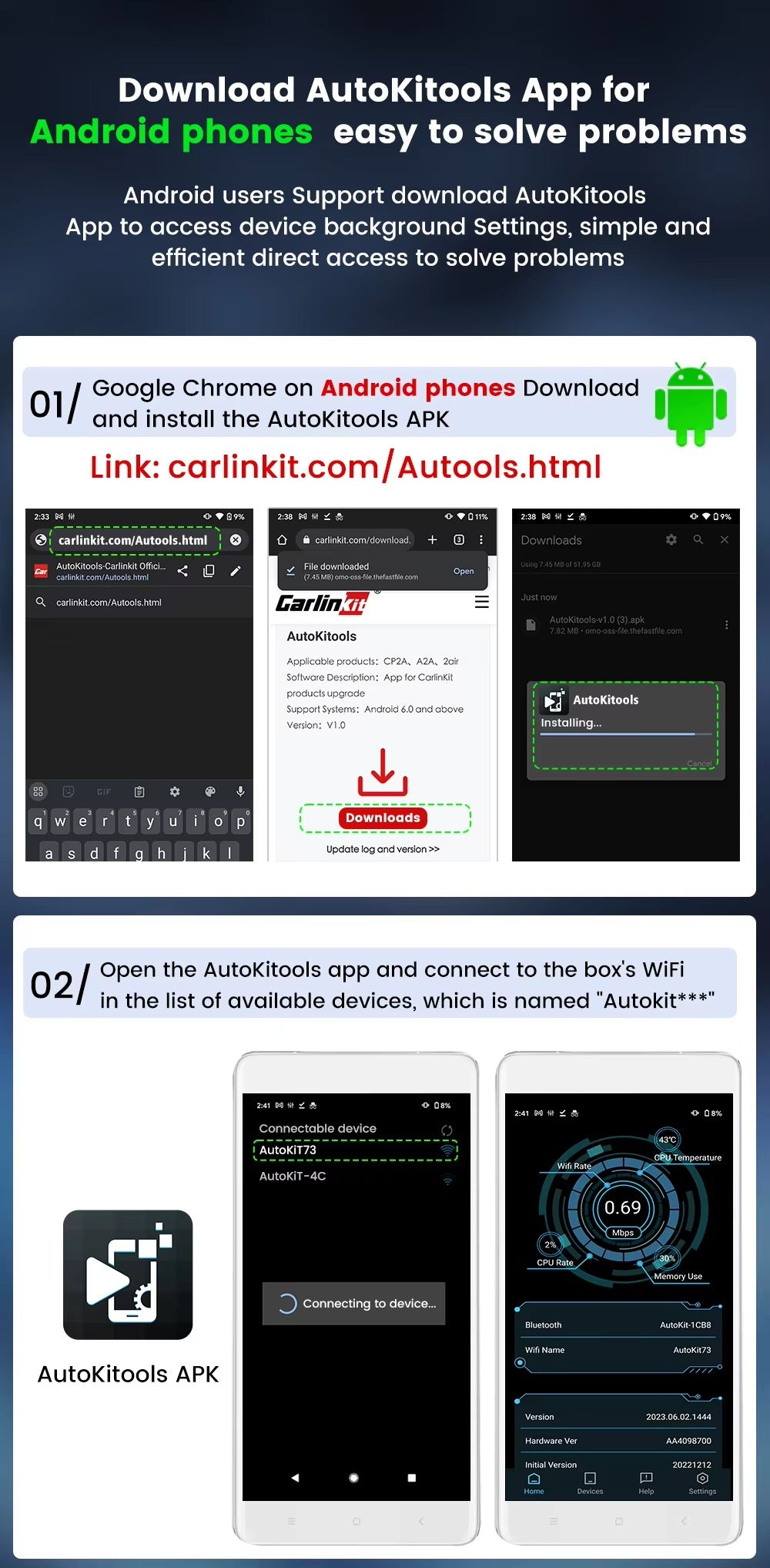 DriveLink - Wireless CarPlay &amp; Android Auto