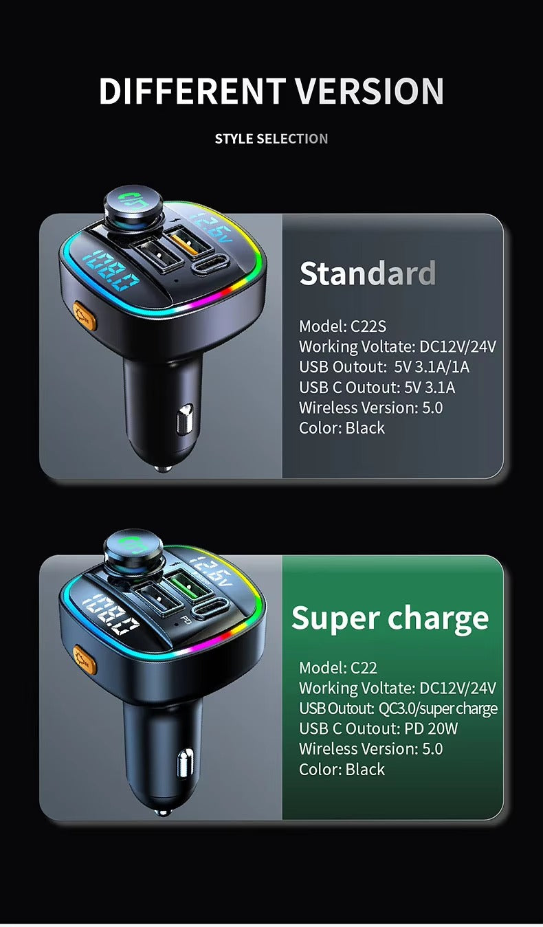 SpeedCharge - Bluetooth FM Transmitter
