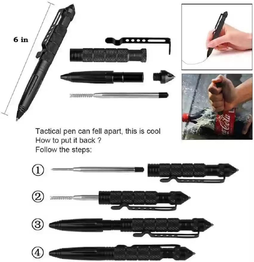 DefenseGrip Tactical Pen – Multi-Tool for Safety &amp; Emergencies